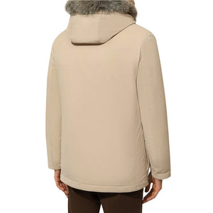 Beige Nylonjacke