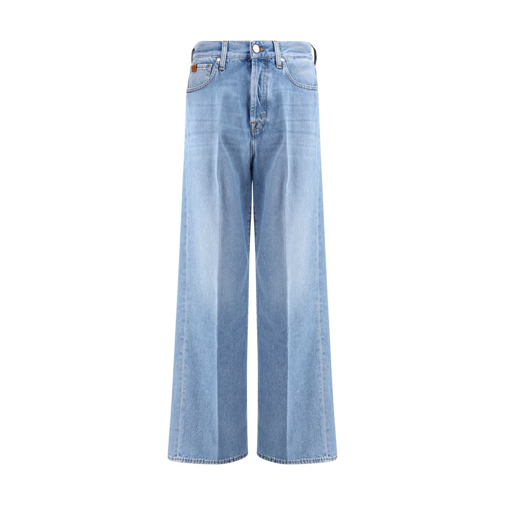 Jeans mit weitem Bein