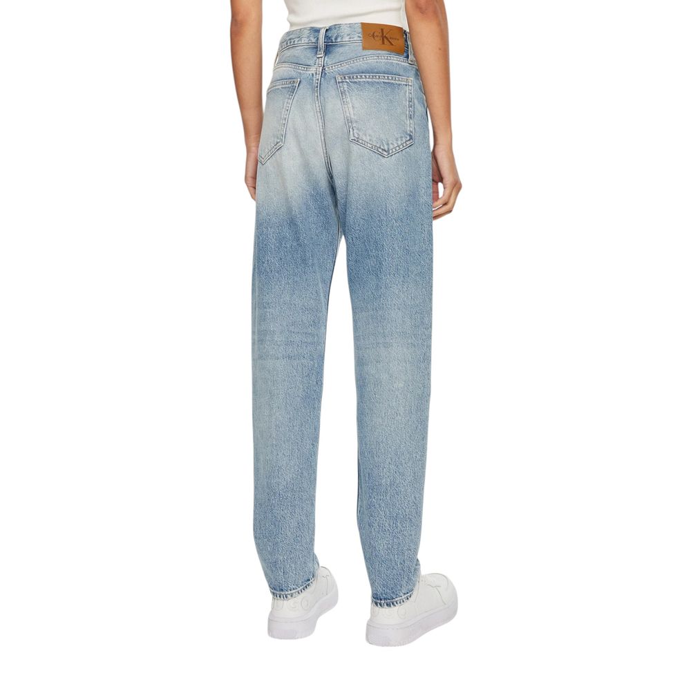 Hellblaue Slim Fit-Jeans aus Baumwolle