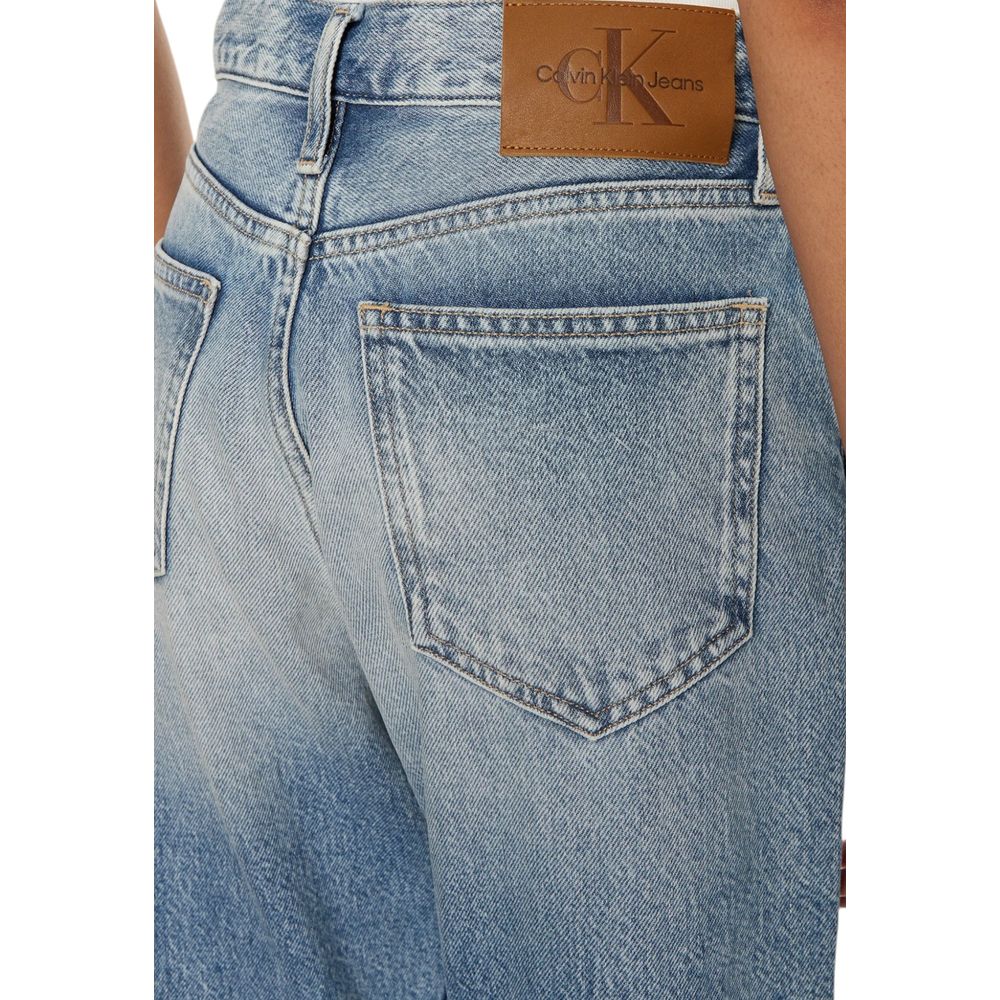 Hellblaue Slim Fit-Jeans aus Baumwolle