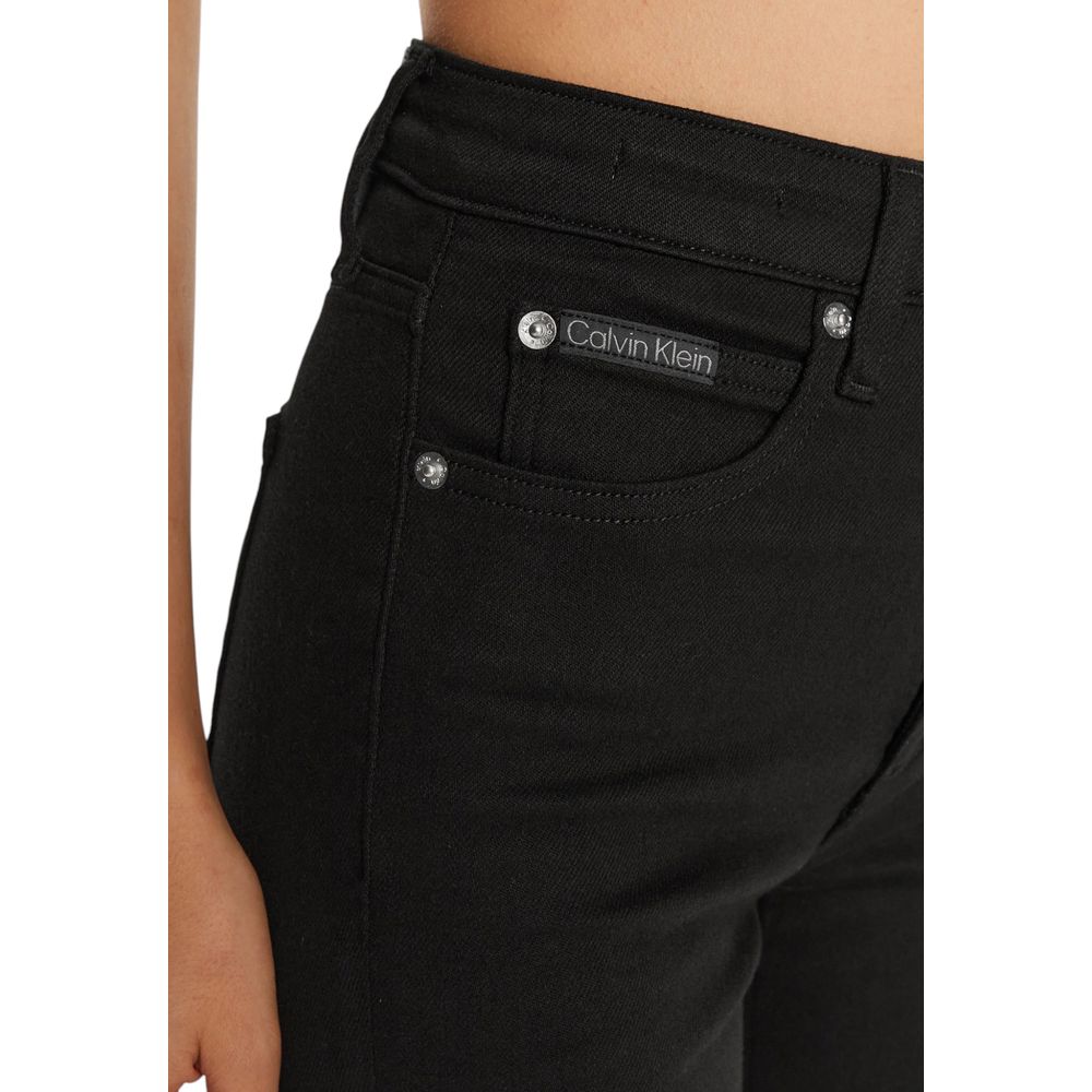 Schwarze Skinny-Jeans aus Baumwolle
