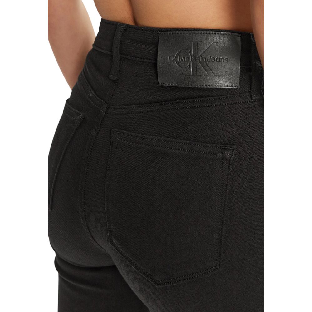 Schwarze Skinny-Jeans aus Baumwolle