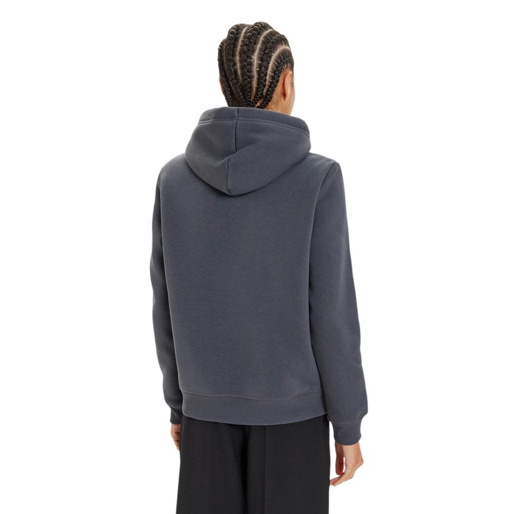 Grauer Kapuzenpullover aus Baumwolle
