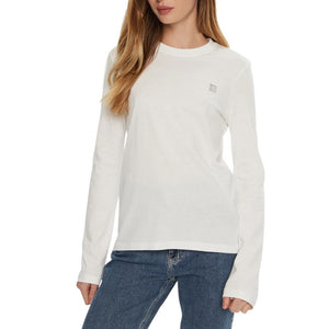 Weißes Baumwoll-T-Shirt