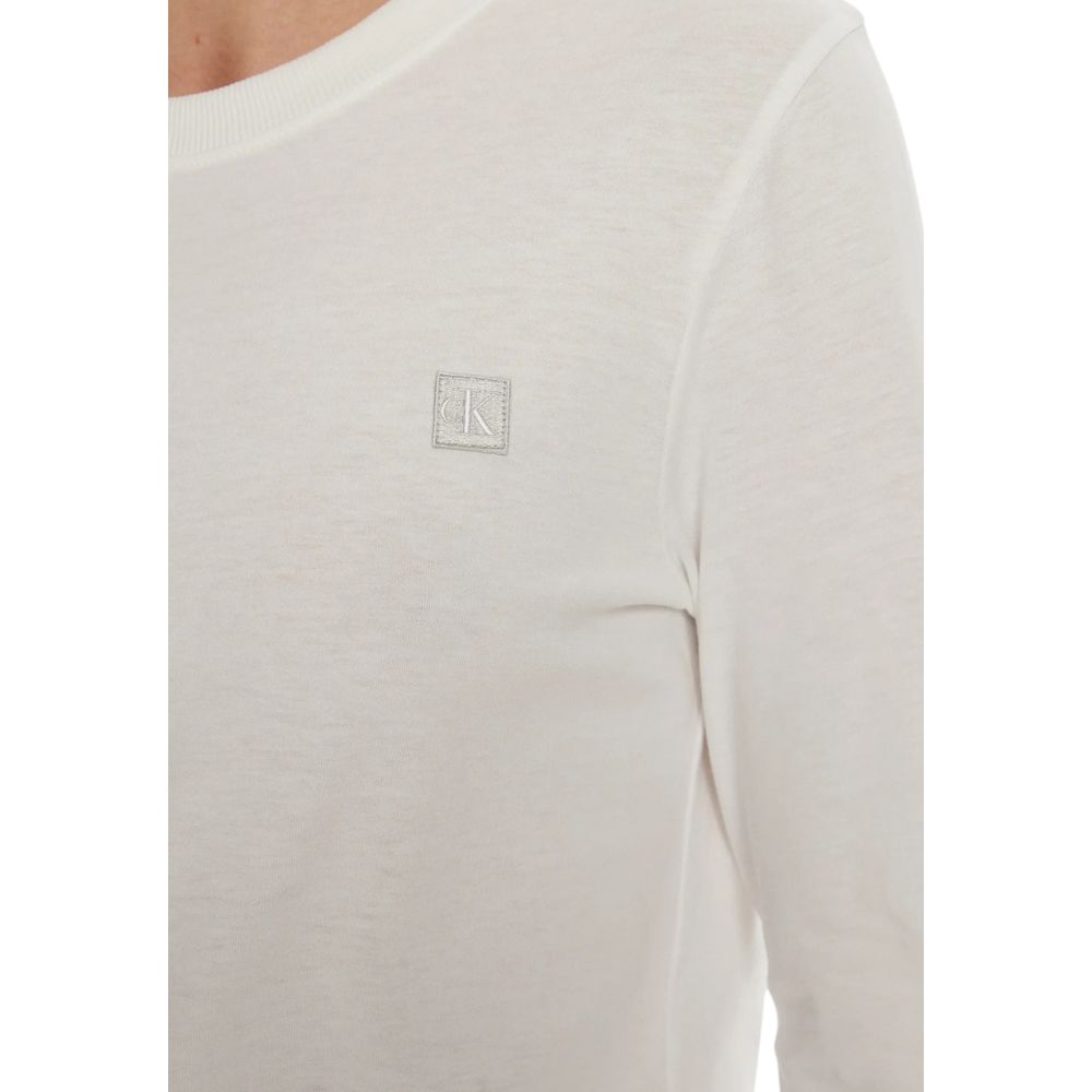 Weißes Baumwoll-T-Shirt