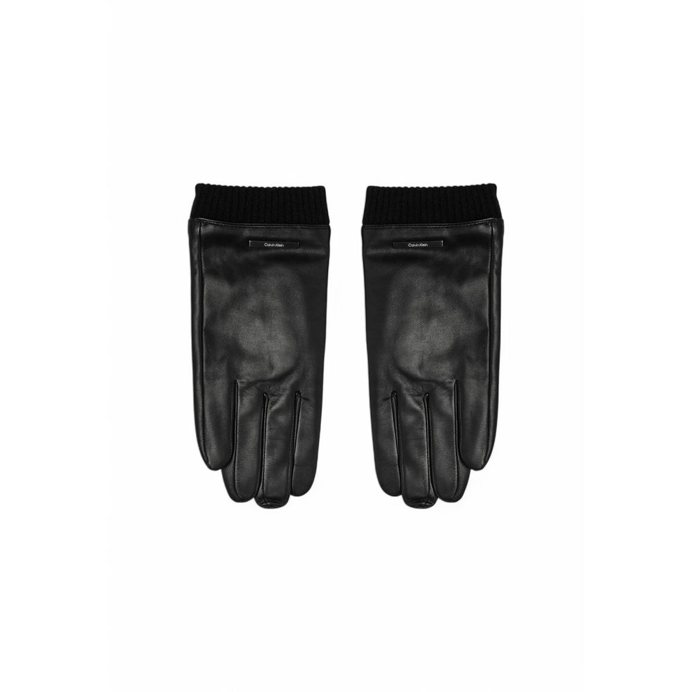 Schwarzer Lederhandschuh
