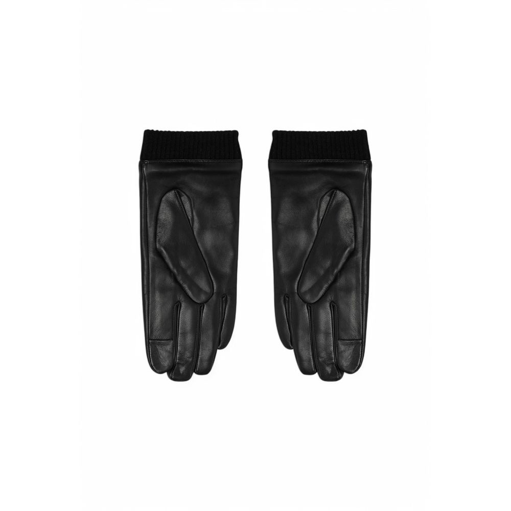 Schwarzer Lederhandschuh