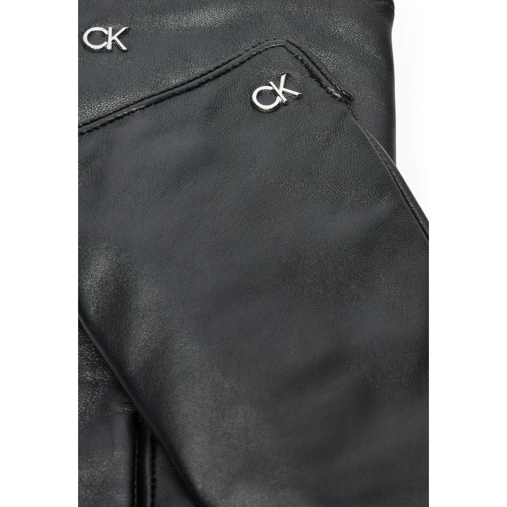 Schwarzer Lederhandschuh