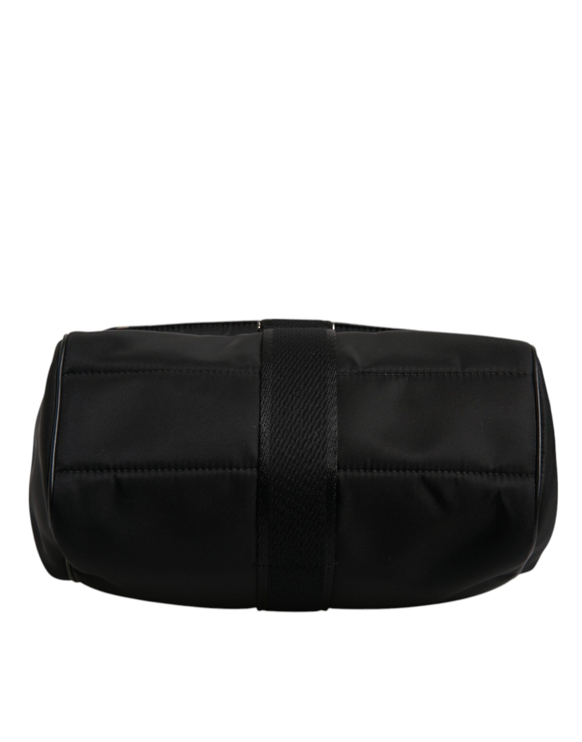 Braune Sicily-Tragetasche aus lackiertem Nylon mit Leopardenmuster