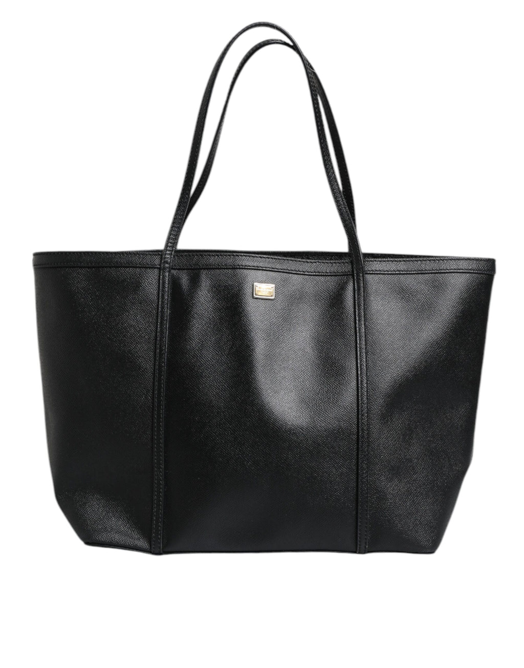 Schwarze Einkaufstasche „Miss Escape“ aus Leder