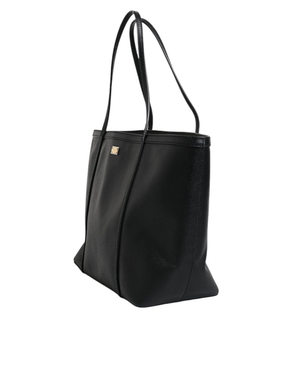 Schwarze Einkaufstasche „Miss Escape“ aus Leder