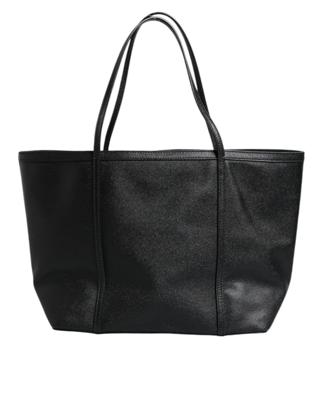 Schwarze Einkaufstasche „Miss Escape“ aus Leder