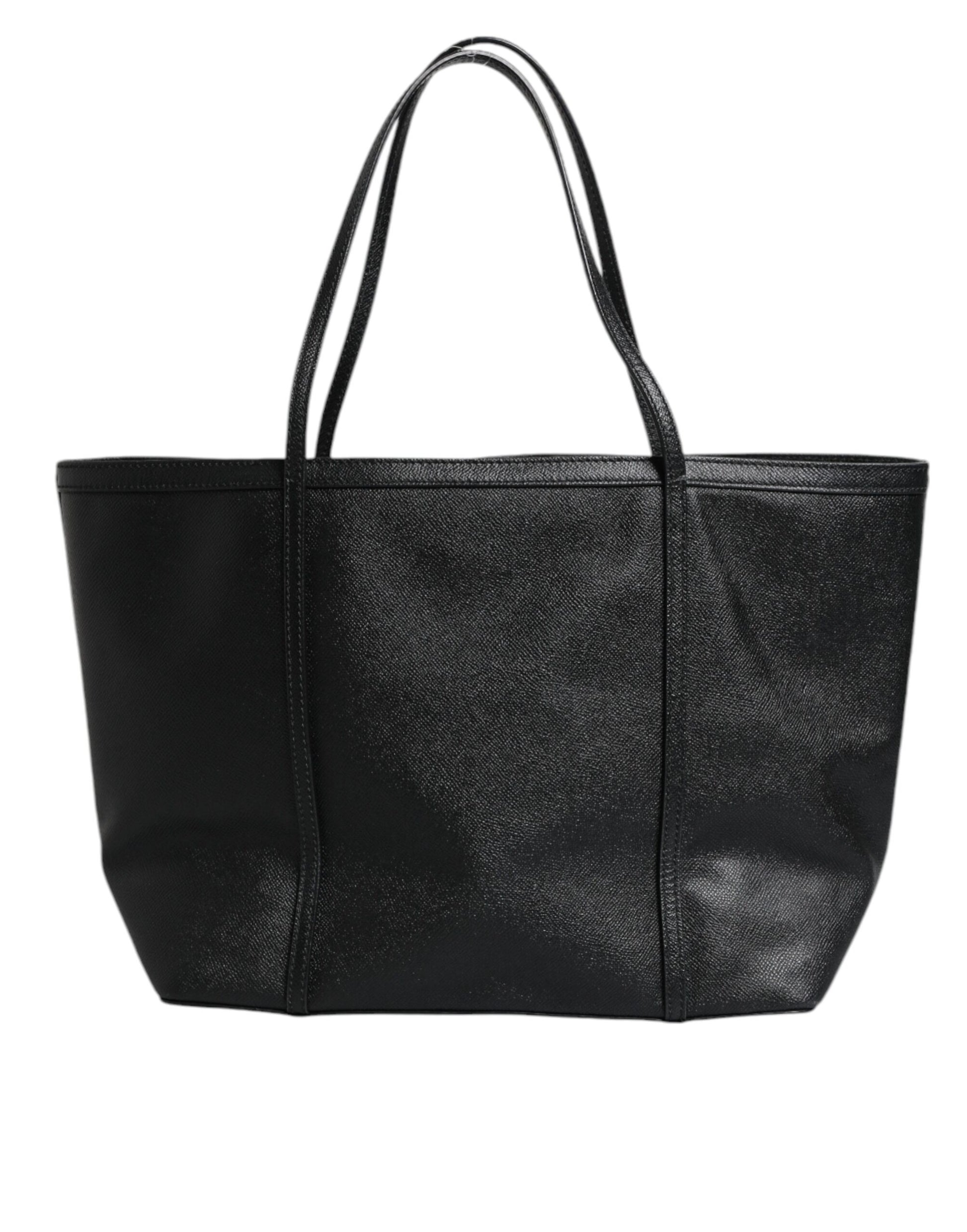 Schwarze Einkaufstasche „Miss Escape“ aus Leder