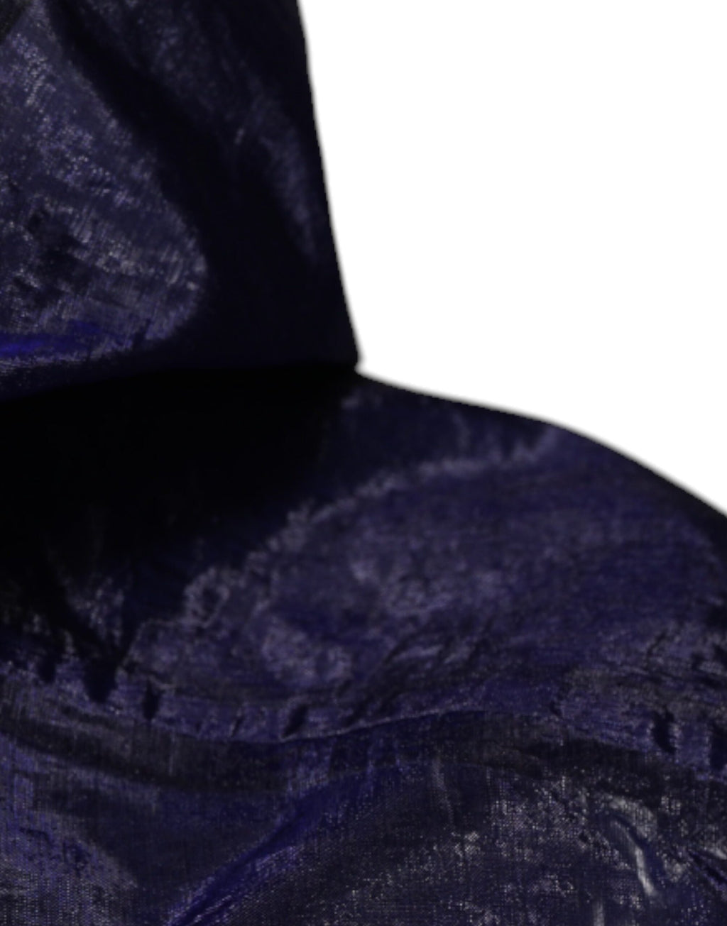 Dunkelblaue Regenjacke aus Baumwolle mit Kapuze für Herren