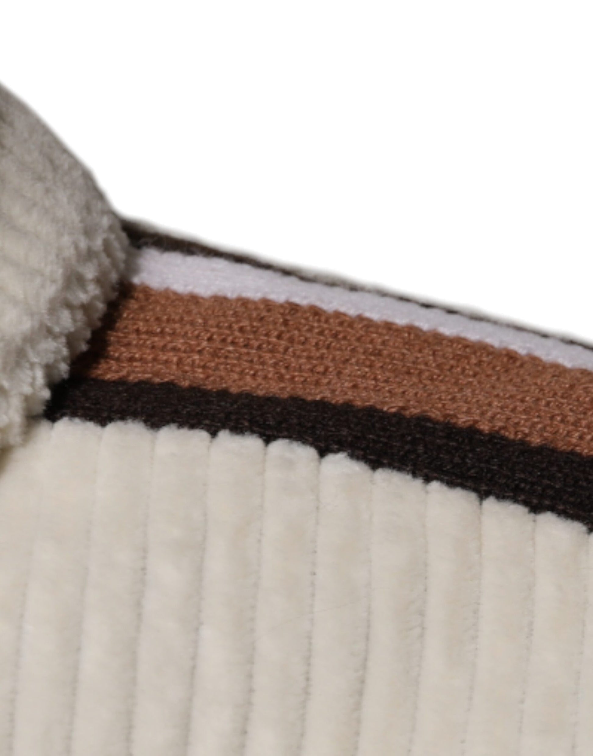 Beigefarbene Cordjacke aus Baumwollcord mit durchgehendem Reißverschluss und Logo-Applikation