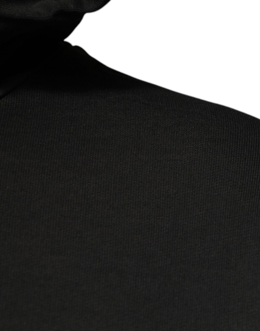 Schwarzer DG Shield-Pullover mit Kapuze aus Baumwolle