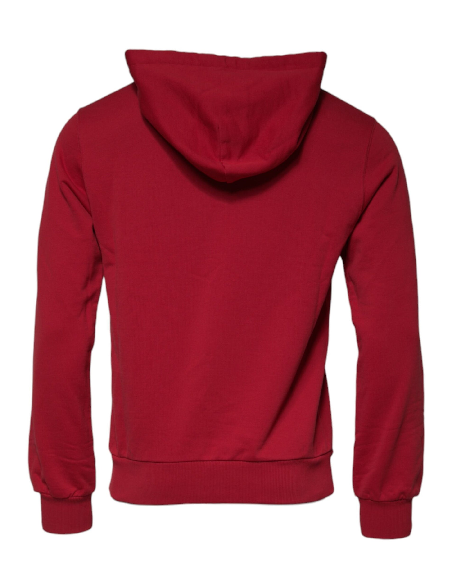 Roter Kapuzenpullover aus Baumwolle mit Logo