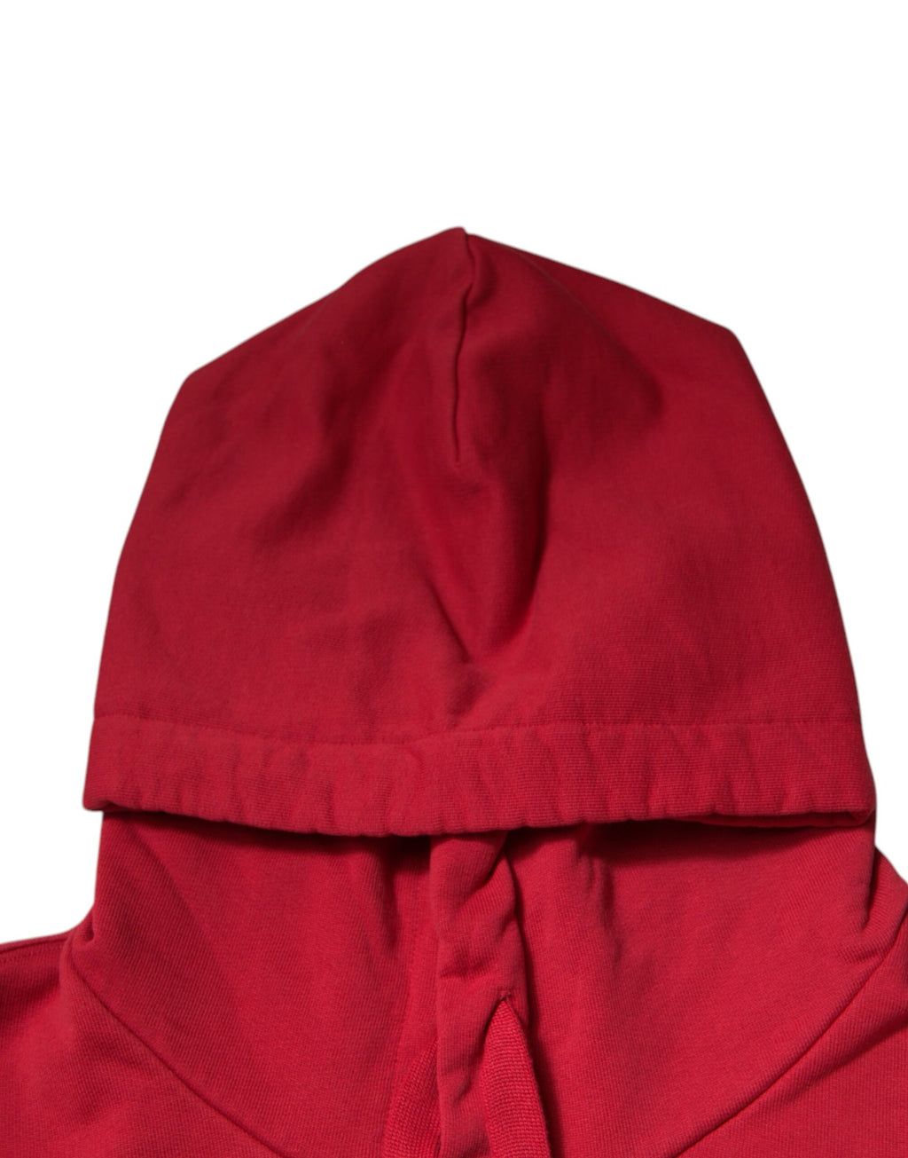 Roter Kapuzenpullover aus Baumwolle mit Logo