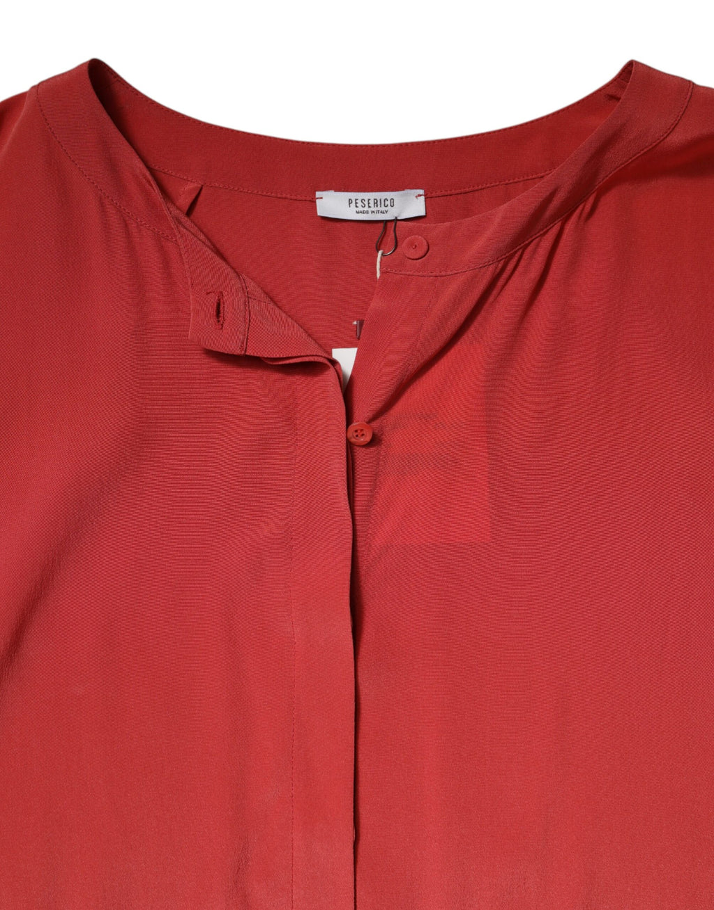 Rotes, langärmliges Bleistiftkleid mit Kordelzug in der Taille