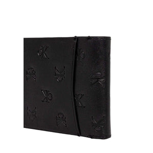 Schwarze Lederbrieftasche