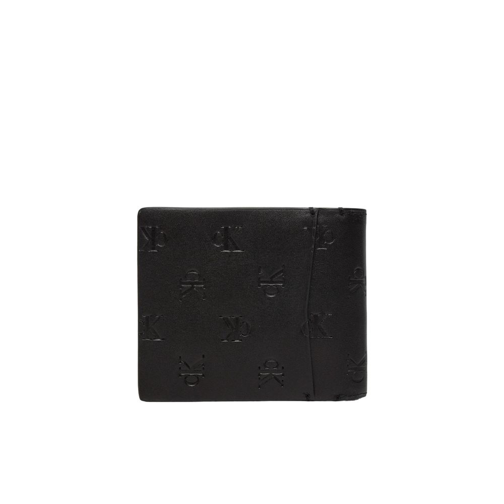 Schwarze Lederbrieftasche
