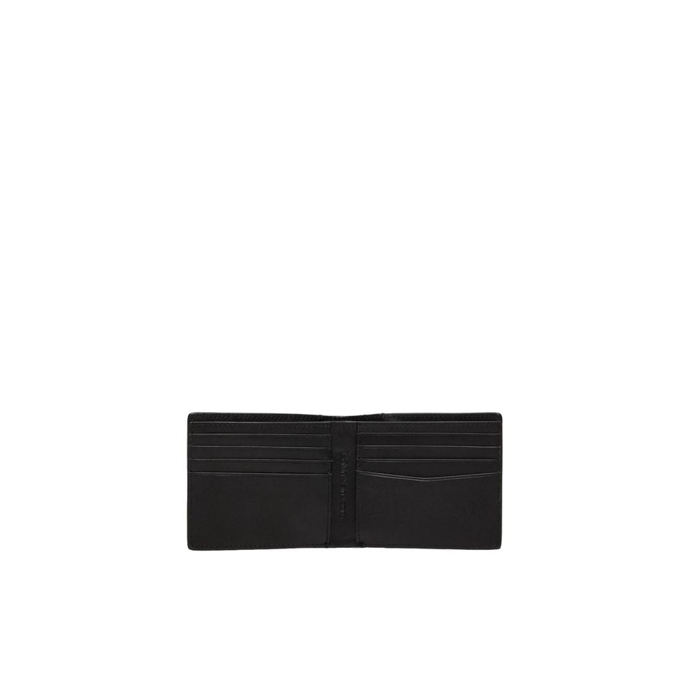 Schwarze Lederbrieftasche