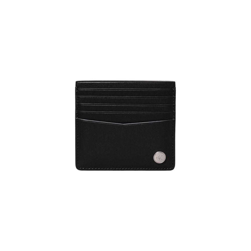 Schwarze Lederbrieftasche