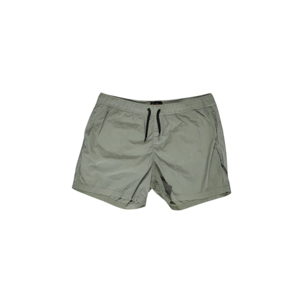 Grüne Nylon-Badeshorts