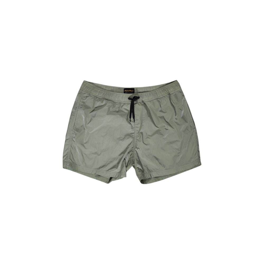 Grüne Nylon-Badeshorts