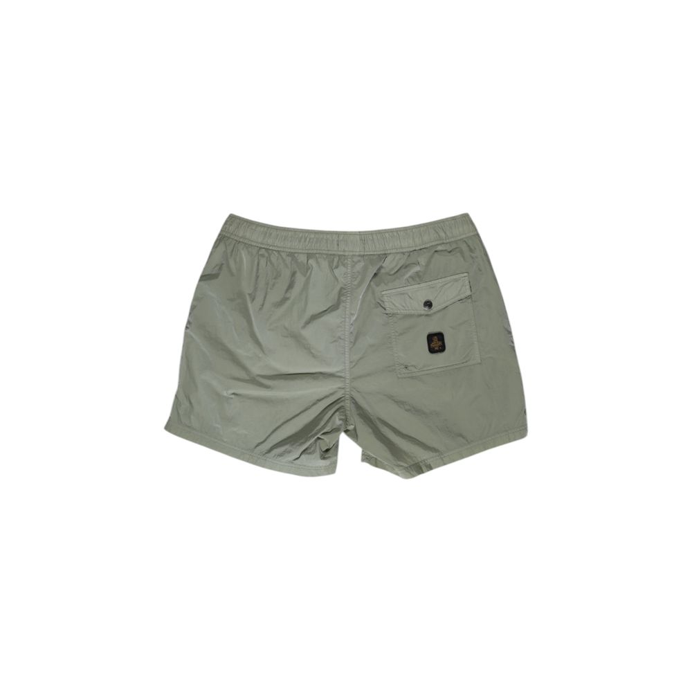 Grüne Nylon-Badeshorts