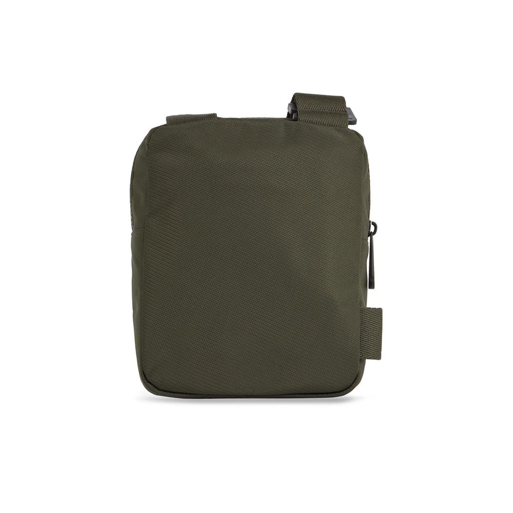 Grüne Messenger-Tasche aus recyceltem Polyester