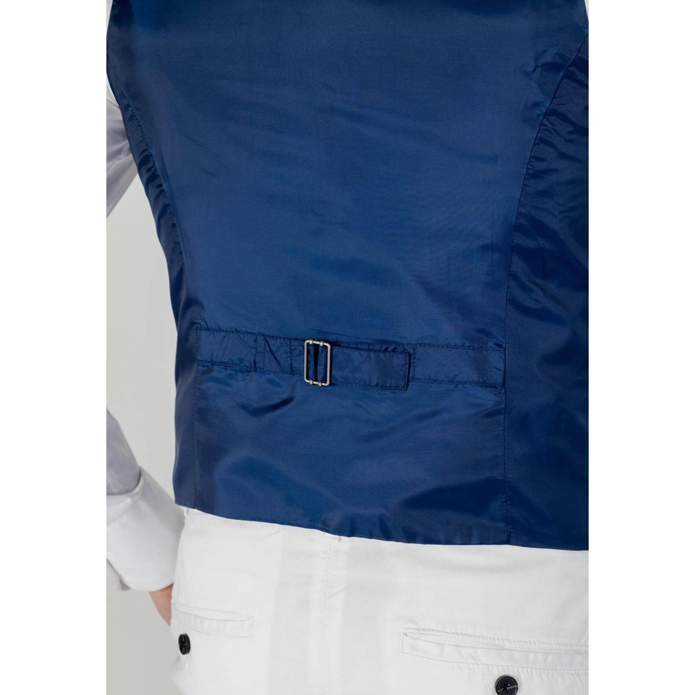 Blaue Polyesterweste
