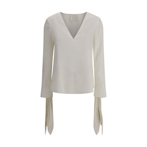 Bluse mit Schleifenmanschetten