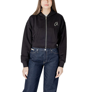 Schwarzer Kapuzenpullover aus Baumwolle