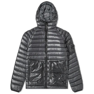 Graue Nylonjacke