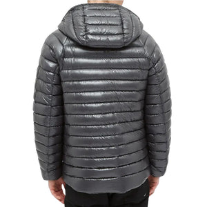 Graue Nylonjacke