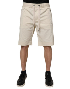 Off White Herren-Bermudashorts aus Baumwollstretch
