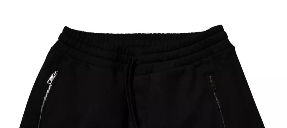 Schwarze Jogginghose aus Baumwolle