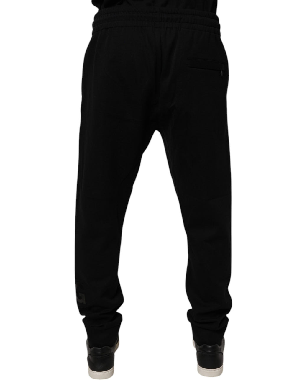 Schwarze Jogginghose aus Baumwolle