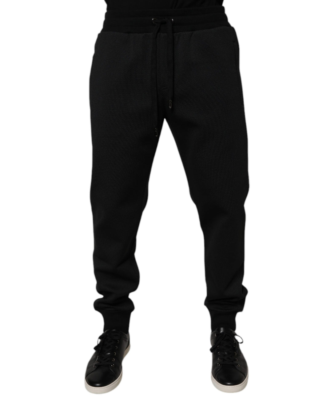 Schwarze Polyester Herren Jogger Jogginghose