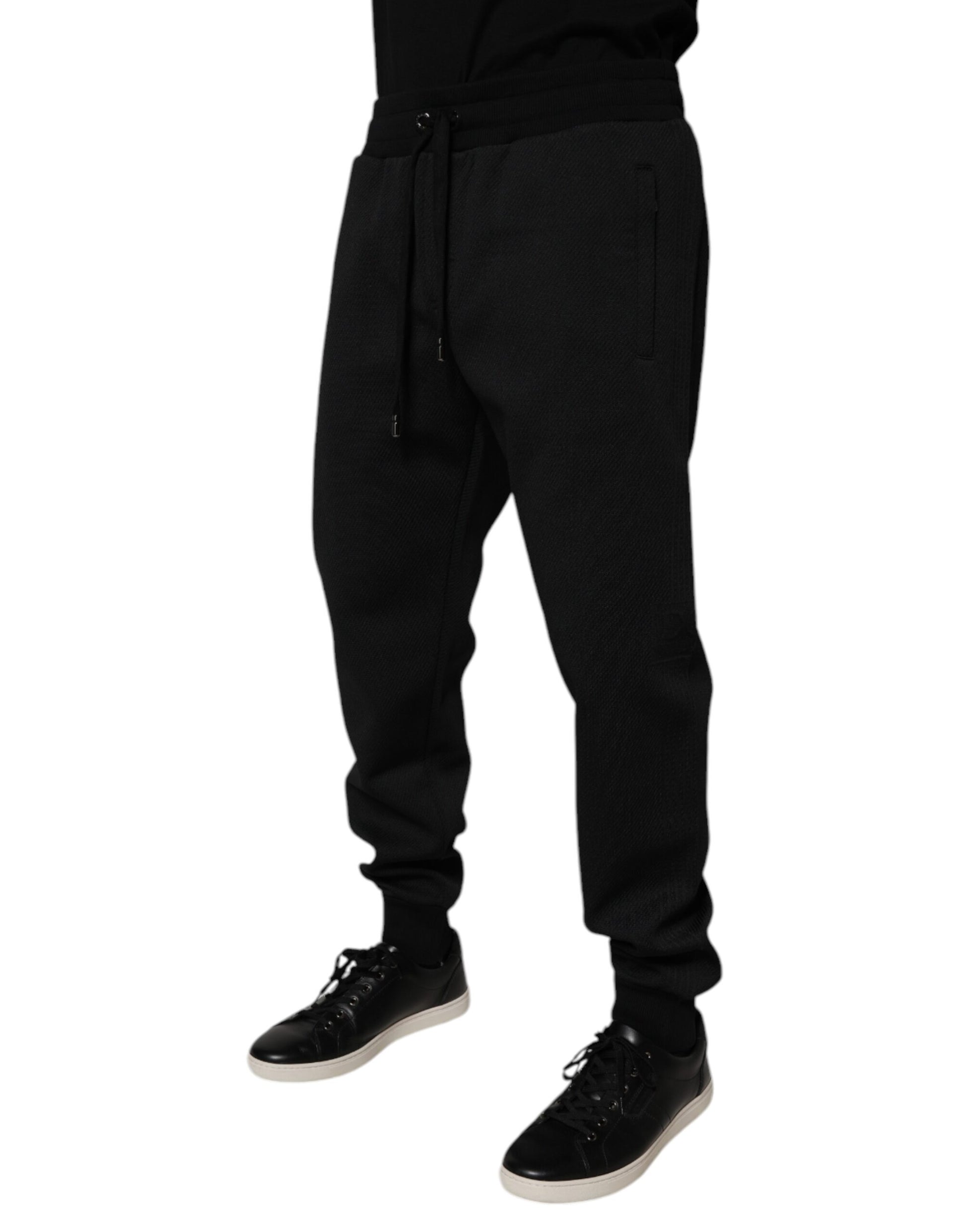 Schwarze Polyester Herren Jogger Jogginghose
