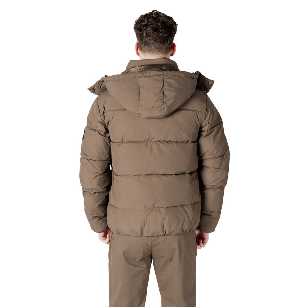 Gray Polyamide Jackets & Coat