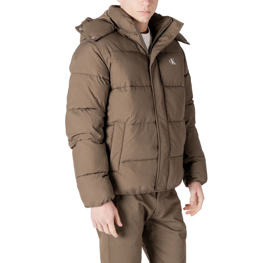 Gray Polyamide Jackets & Coat