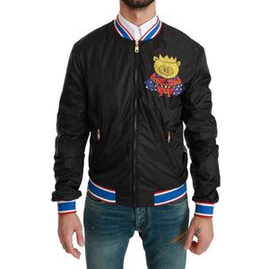 Schwarze Stoffjacke