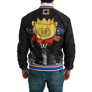 Schwarze Stoffjacke