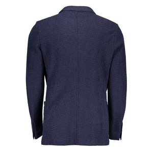 Blue Wool Blazer Jacket