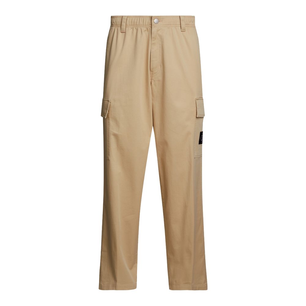 Beige Baumwolljeans &amp; Hose