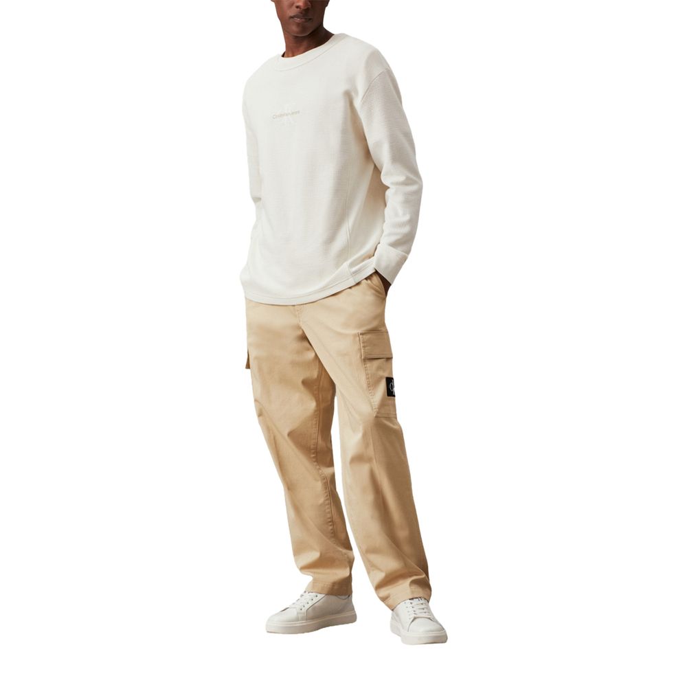 Beige Baumwolljeans &amp; Hose