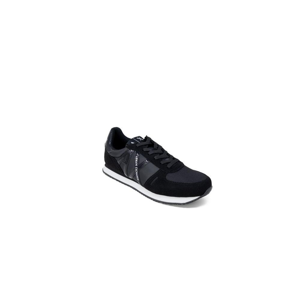 Schwarzer Polyester-Sneaker