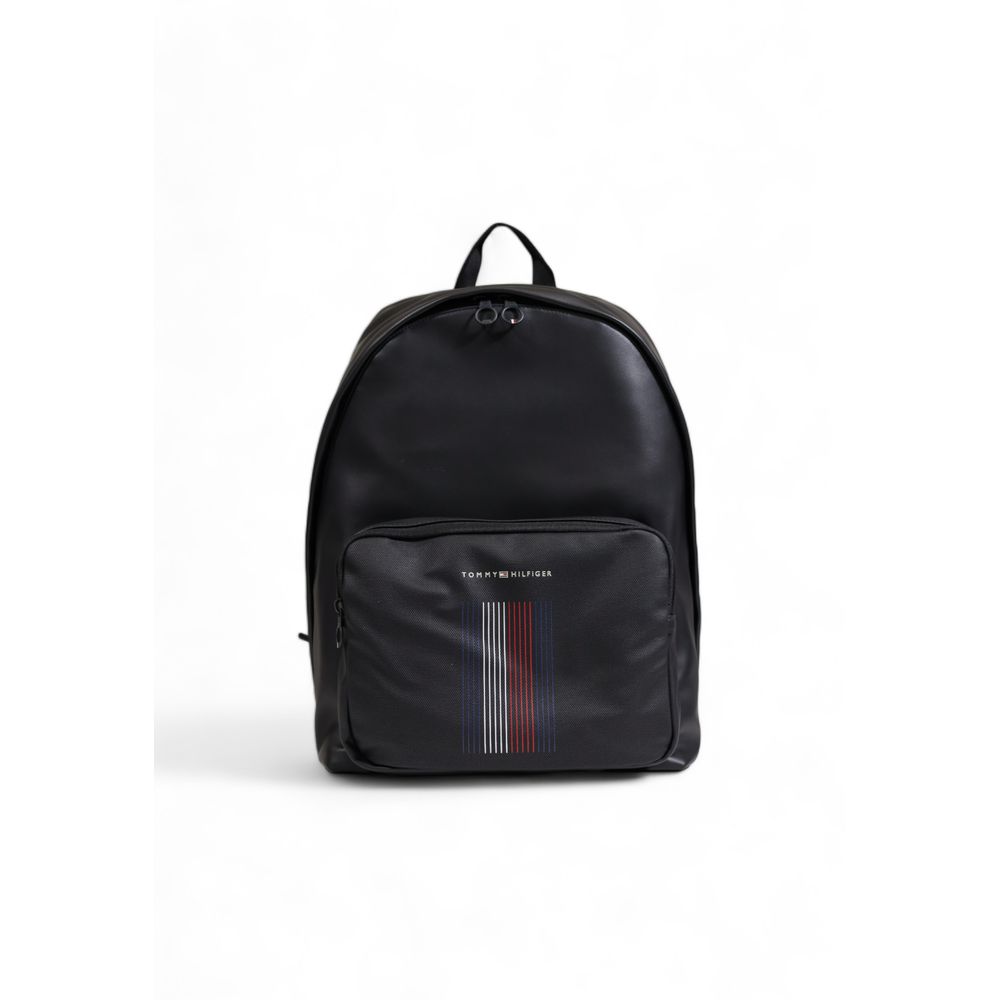 Schwarzer Polyester-Rucksack